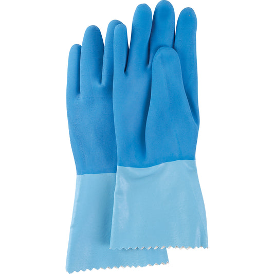Mapa Professional Blue-Grip™ Heavyweight Gloves, Size X-Large/9, 13" L, Rubber Latex, Interlock Inner Lining, 45-mil