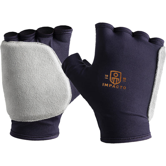 Impacto Palm and Side Impact Glove Liner-Left, X-Small, Grain Leather Palm, Slip-On Cuff