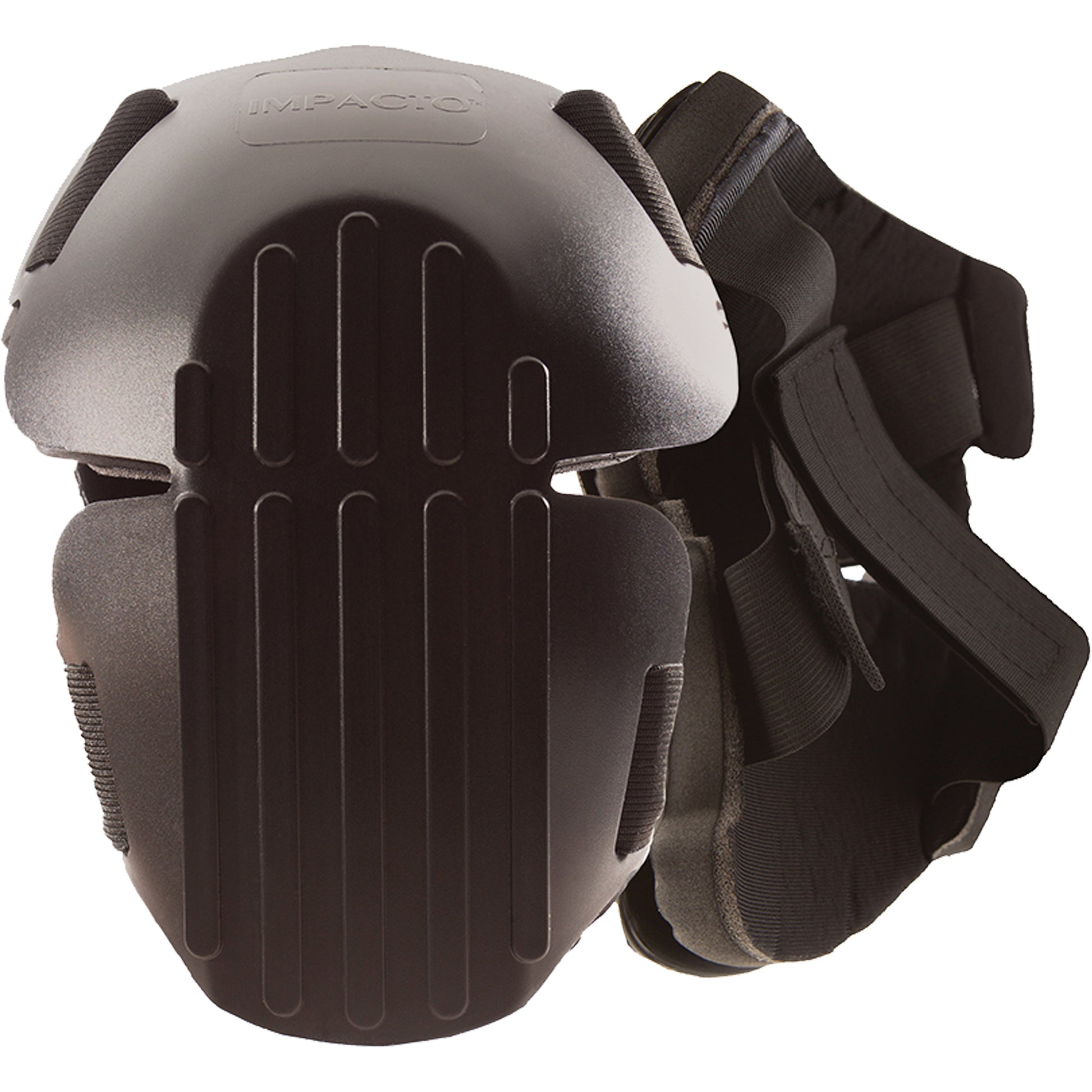 Impacto Hard Shell Knee Pads, Hook and Loop Style, Plastic Caps, Foam Pads