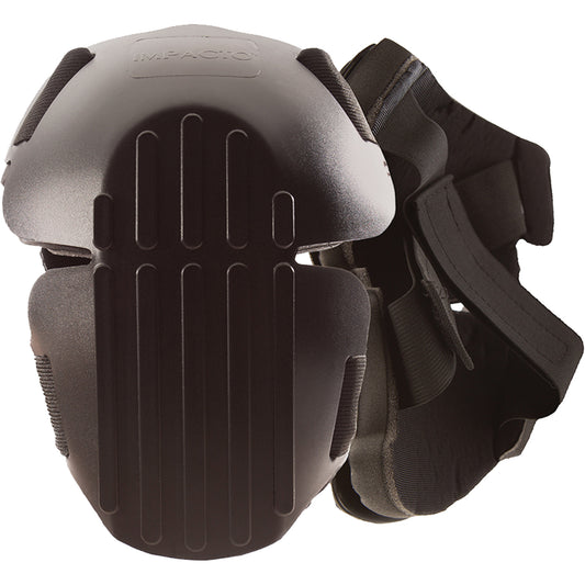 Impacto Hard Shell Knee Pads, Hook and Loop Style, Plastic Caps, Foam Pads