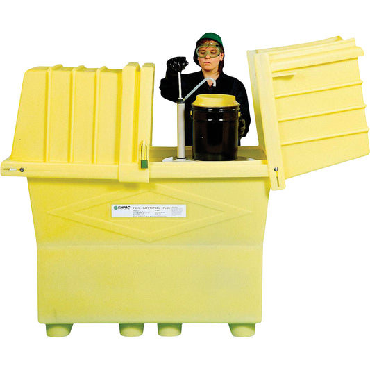 Enpac Poly-Safeypacks® Plus Without Drain, 60.25" L x 34.5" W x 64" H, 1200 lbs. Load Capacity
