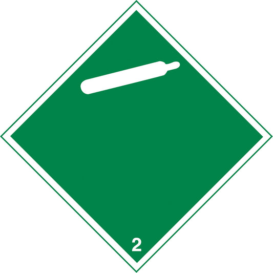 Brady Non-Toxic Gas TDG Placard, Plastic