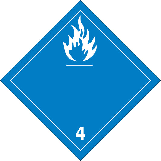 Brady Dangerous When Wet TDG Placard, Plastic