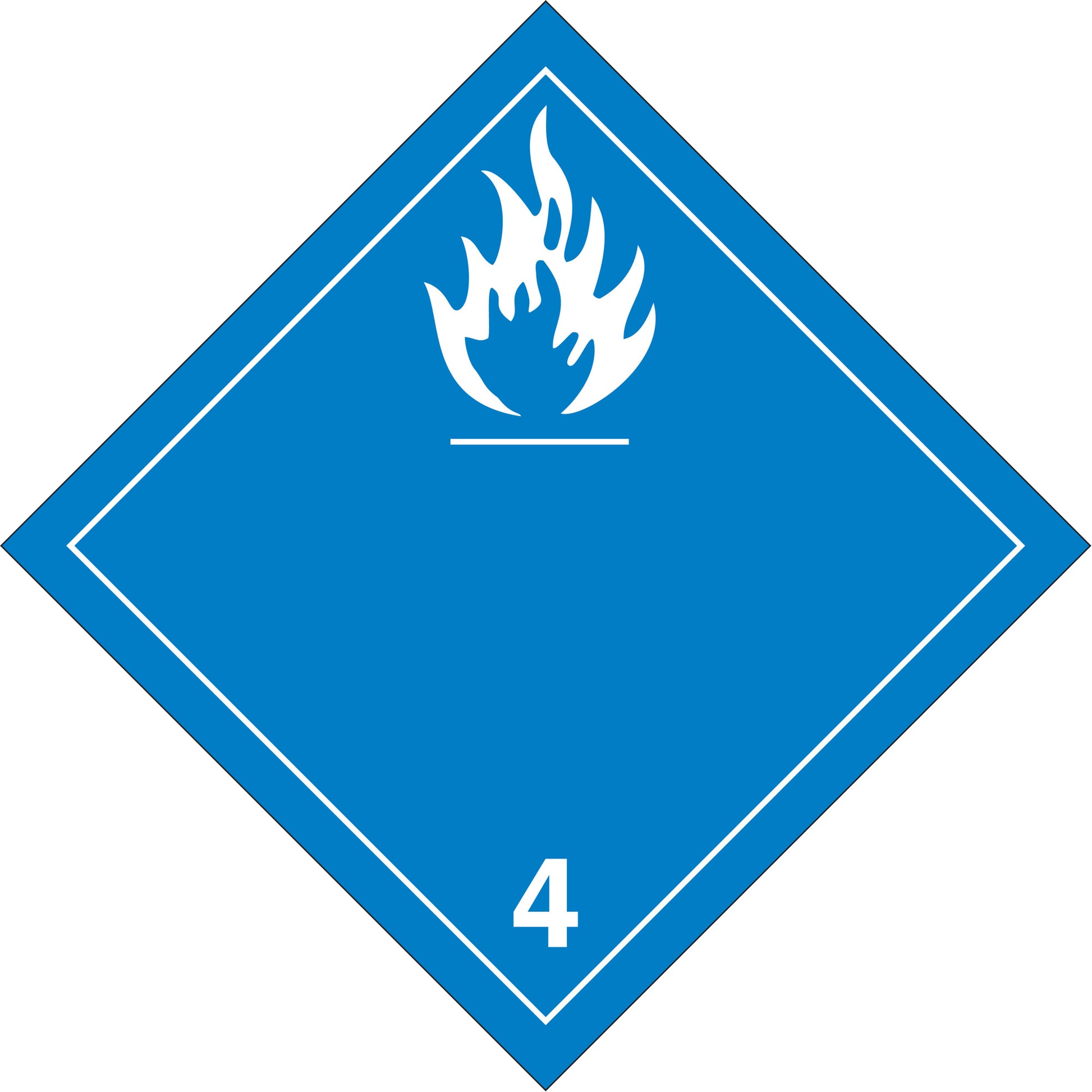 Brady Dangerous When Wet TDG Placard, Adhesive Vinyl