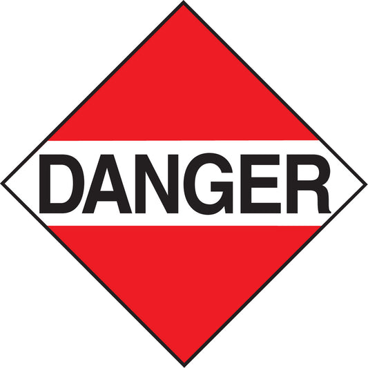 Brady Miscellaneous Danger TDG Placard, Vinyl