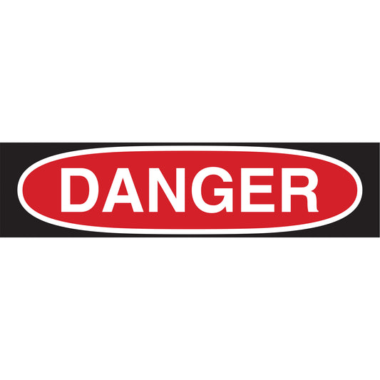 Brady "Danger" Sign, 10" x 14", Polystyrene, Bilingual
