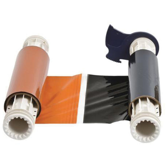 Brady RIBBON POWERMARK 2 CLR 8" BLK/OR. 6.25"X200'