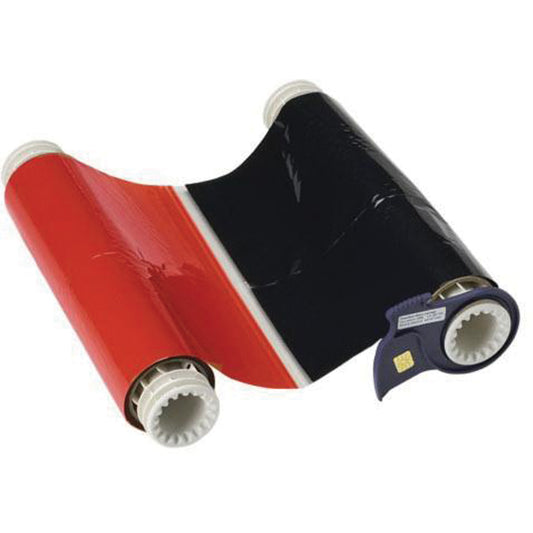 Brady RIBBON POWERMARK 2 CLR 8" BLK/RED 6.25"X200'