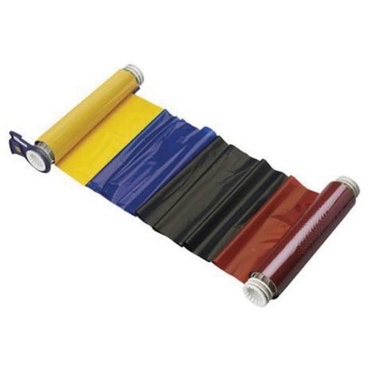 Brady RIBBON POWERMARK 4 CLR 8" BLK/RED/BL/YEL 6.25"X2