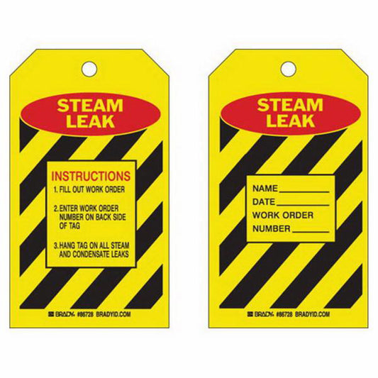 Brady Material Control Tags, Paper, 4" W x 7" H, English