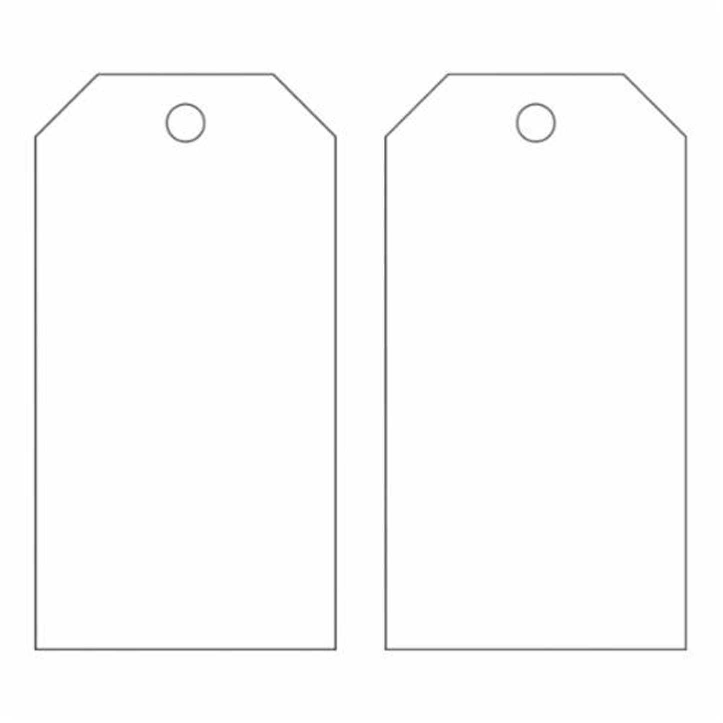 Brady Blank Self-Laminating Accident Prevention Tags, Metal, 3" W x 5-3/4" H