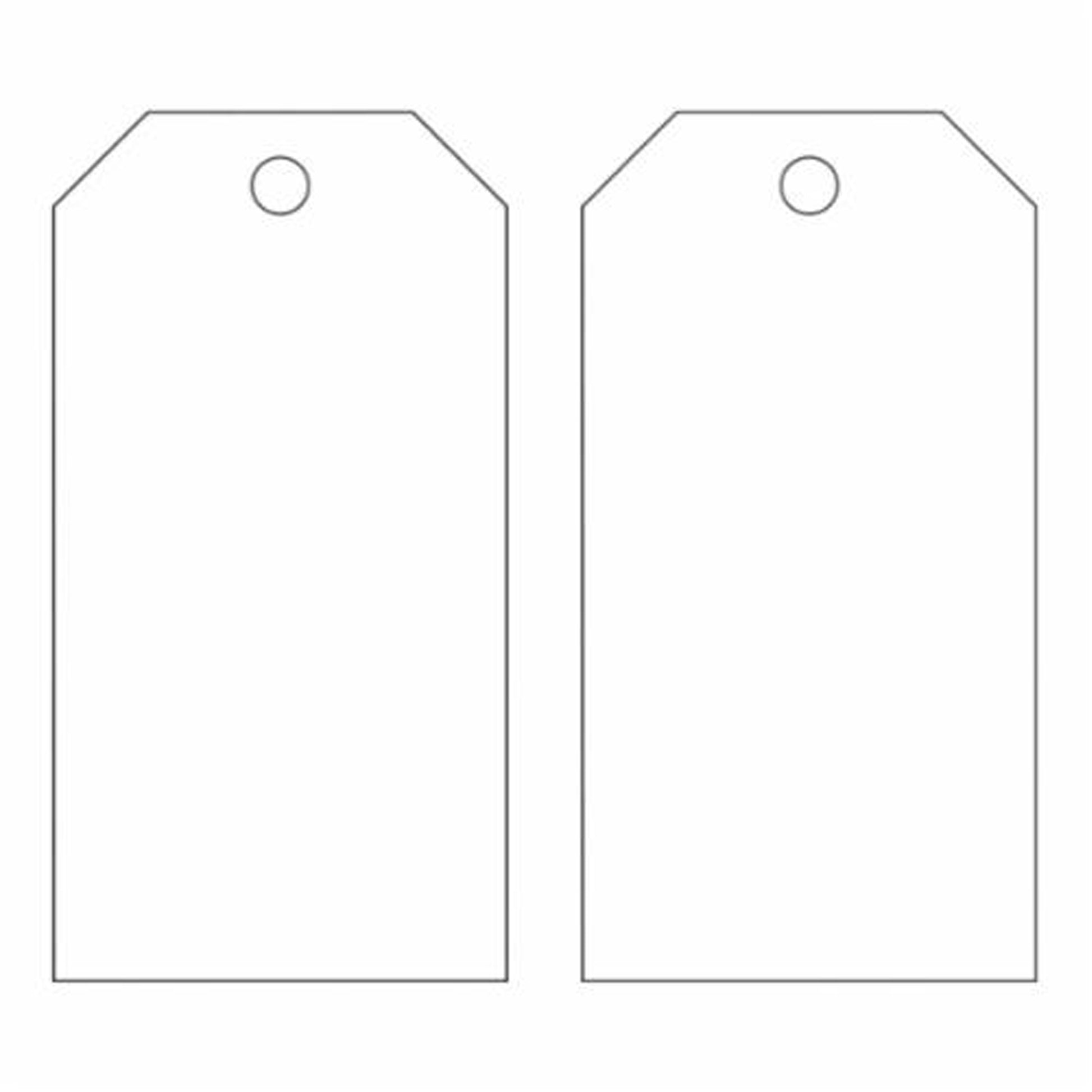 Brady Blank Self-Laminating Accident Prevention Tags, Metal, 3" W x 5-3/4" H