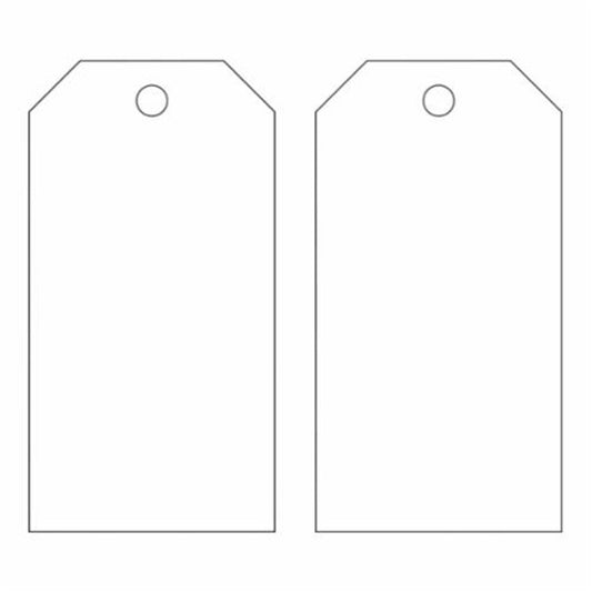 Brady Blank Self-Laminating Accident Prevention Tags, Metal, 3" W x 5-3/4" H