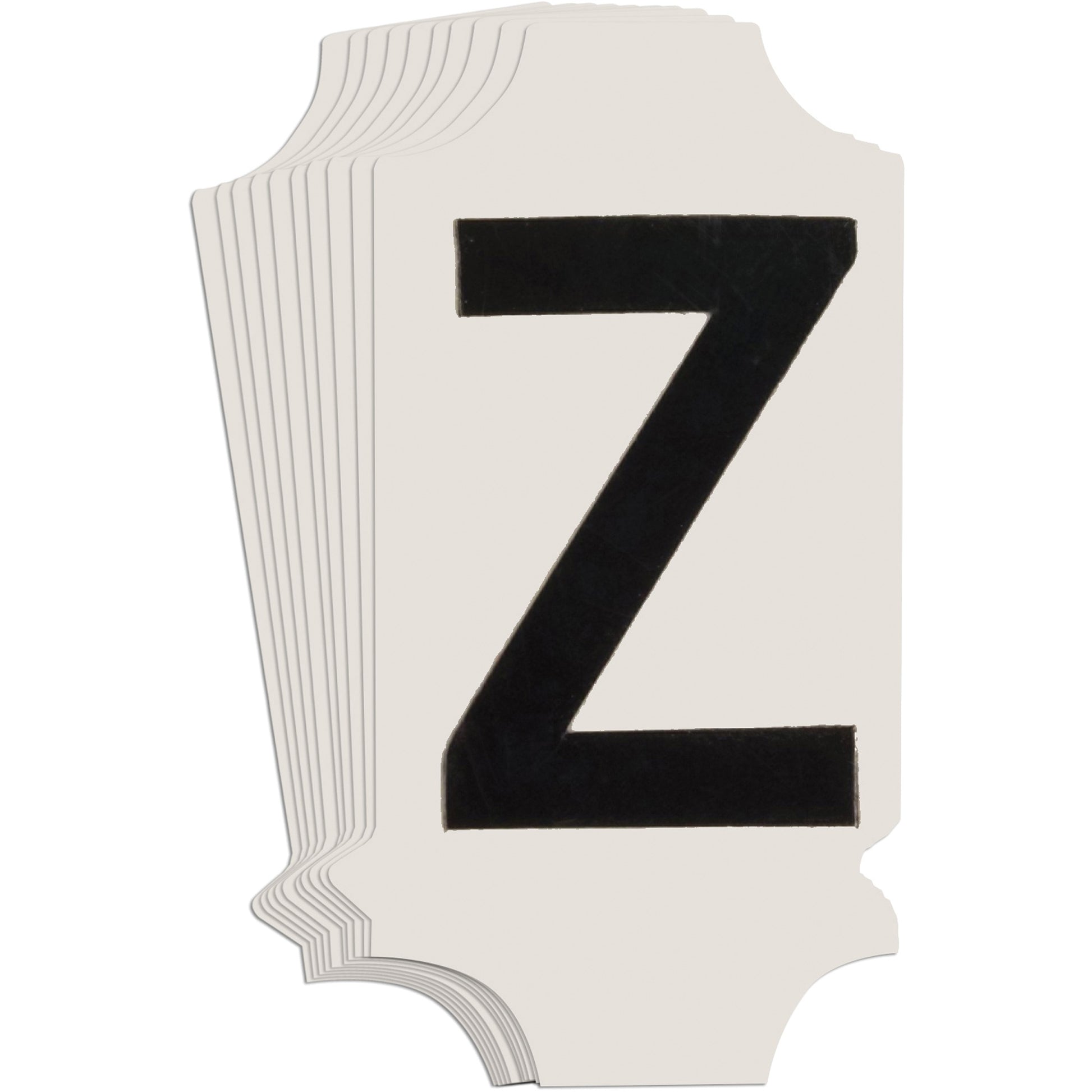 Brady Quick-Align® Individual Gothic Number & Letter Labels, Z, 1" H, Black
