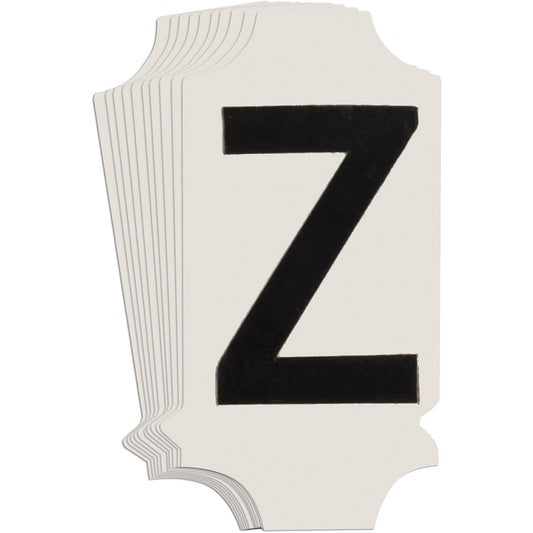 Brady Quick-Align® Individual Gothic Number & Letter Labels, Z, 1" H, Black