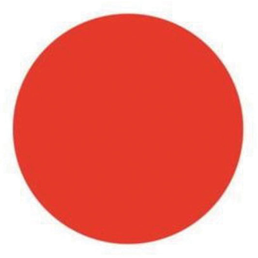 Brady Round Write-On Labels, Circle, 1.5" L x 1.5" W, Red