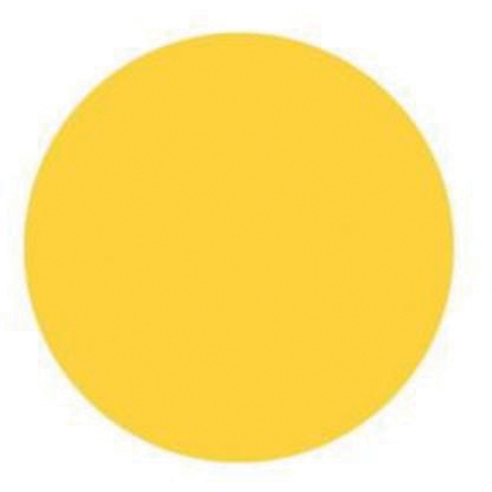Brady Round Write-On Labels, Circle, 1.5" L x 1.5" W, Yellow