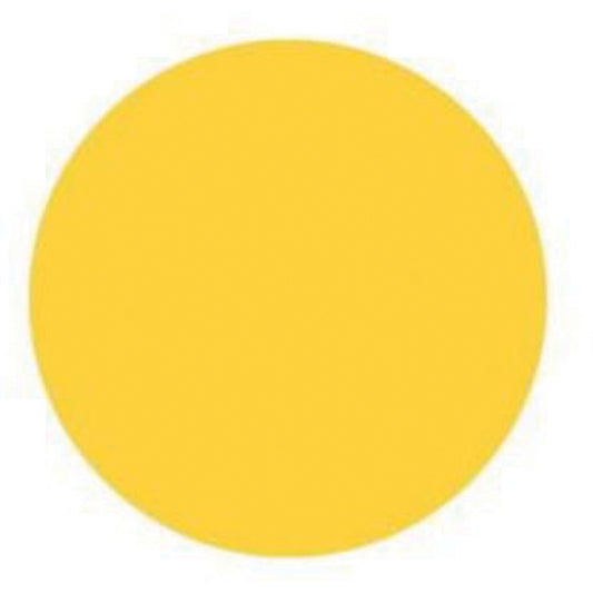 Brady Round Write-On Labels, Circle, 1.5" L x 1.5" W, Yellow