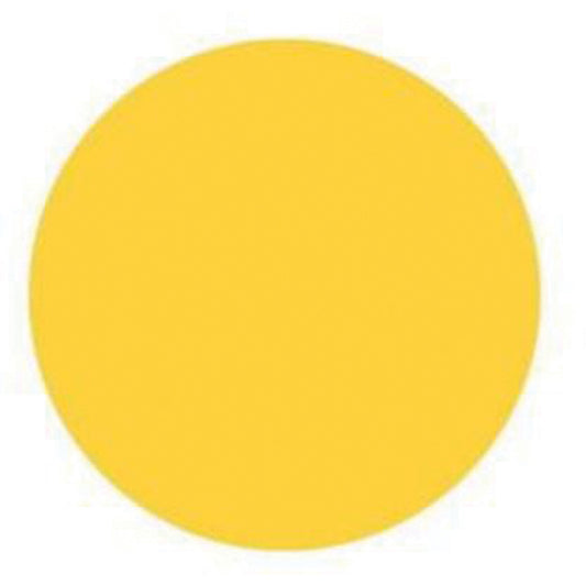 Brady Round Write-On Labels, Circle, 3" L x 3" W, Yellow