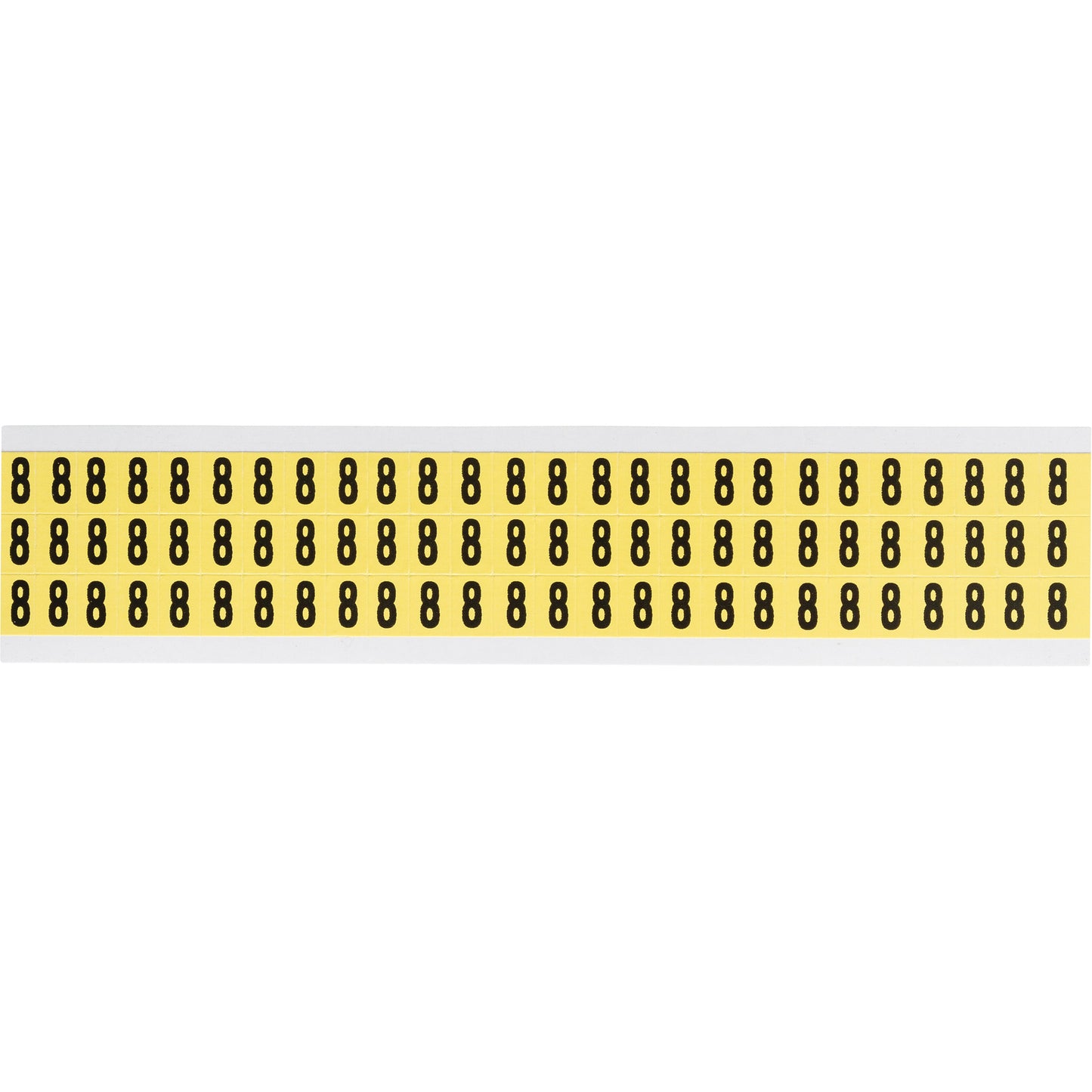Brady Individual Number and Letter Labels, 9, 5/8" H, Black on Yellow