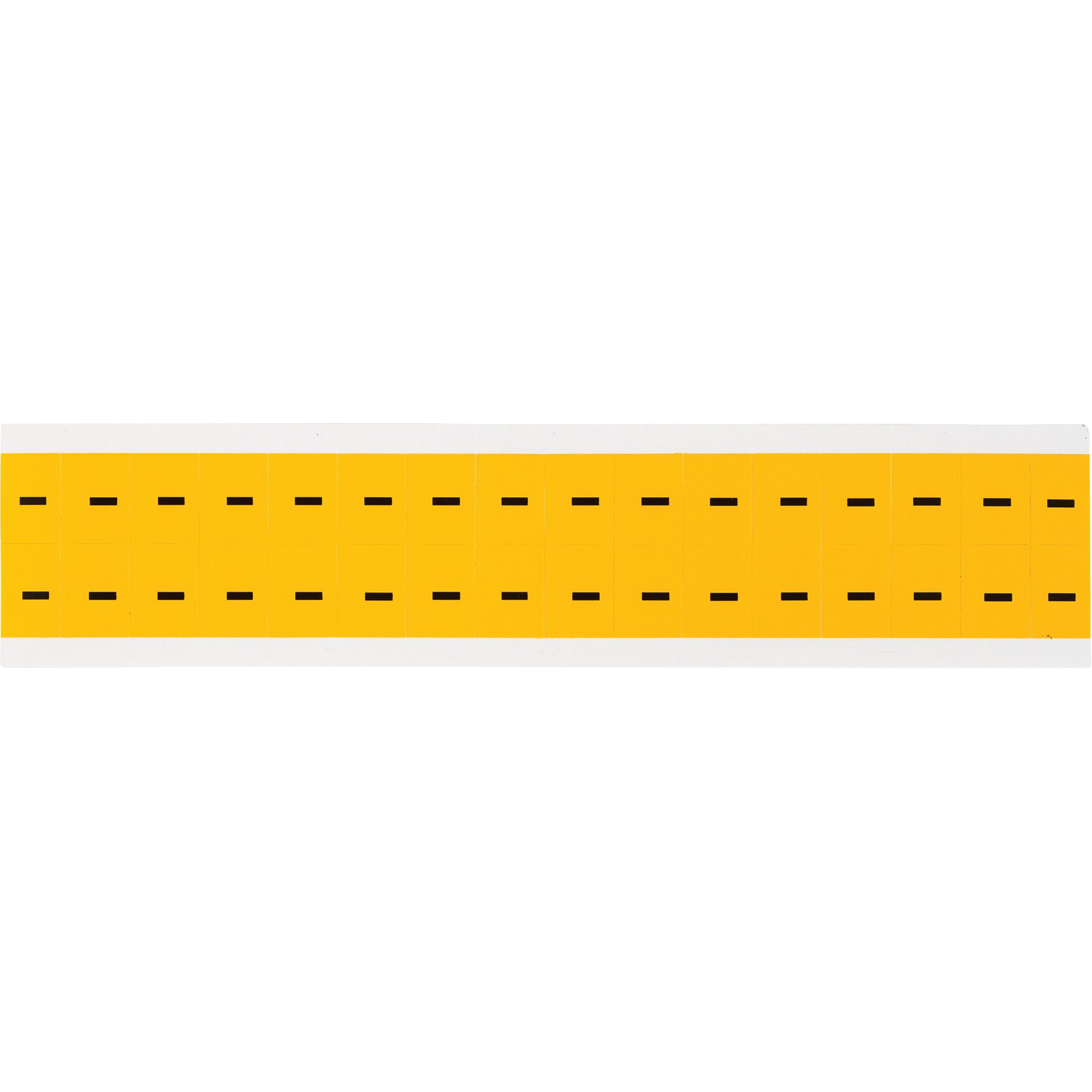 Brady Individual Number & Letter Labels, Dash (-), 5/8" H, Black on Yellow