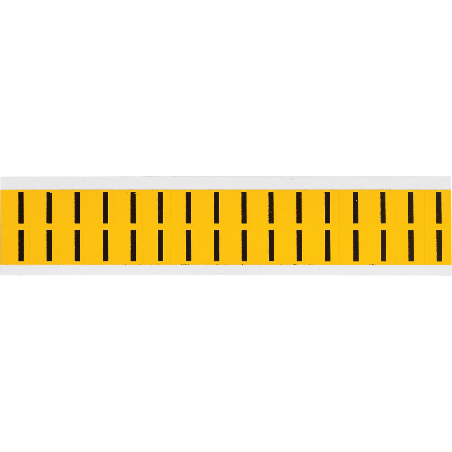 Brady Individual Number and Letter Labels, I, 5/8" H, Black on Yellow