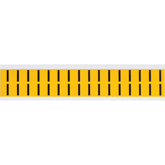 Brady Individual Number and Letter Labels, I, 5/8" H, Black on Yellow
