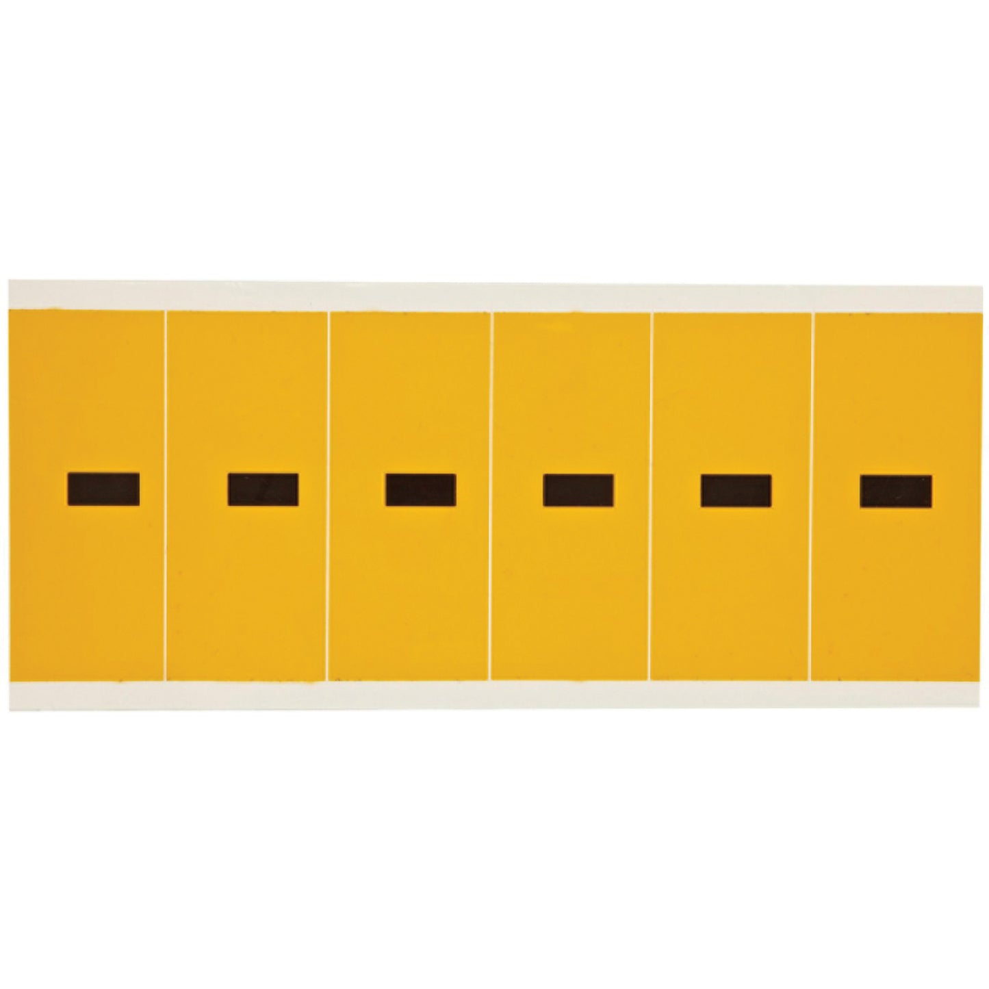 Brady Individual Number & Letter Labels, Dash (-), 3" H, Black on Yellow