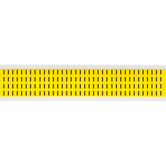 Brady Repositionable Individual Number and Letter Labels, I, 1/4" H, Black on Yellow