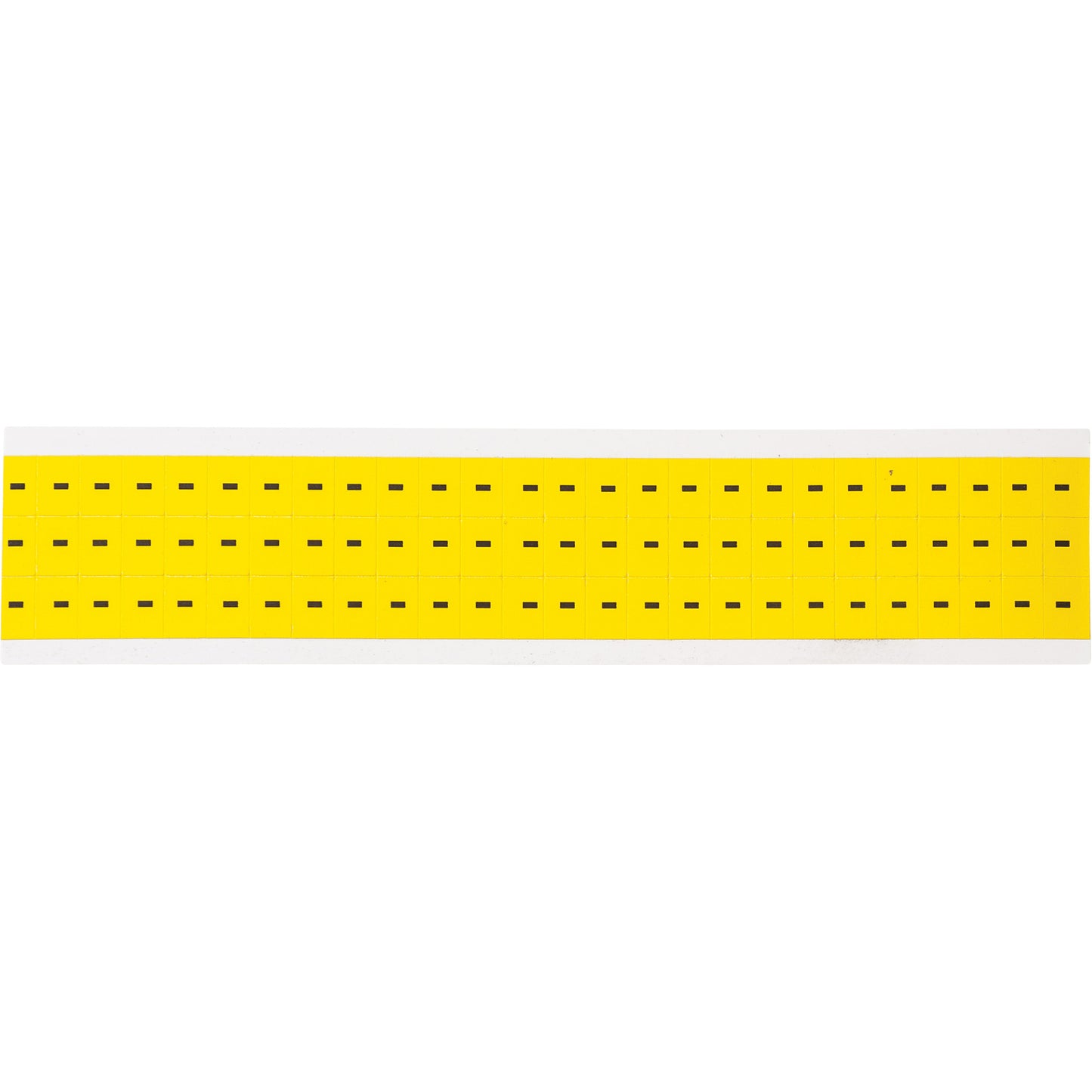 Brady Repositionable Individual Number & Letter Labels, Dash (-), 3/8" H, Black on Yellow