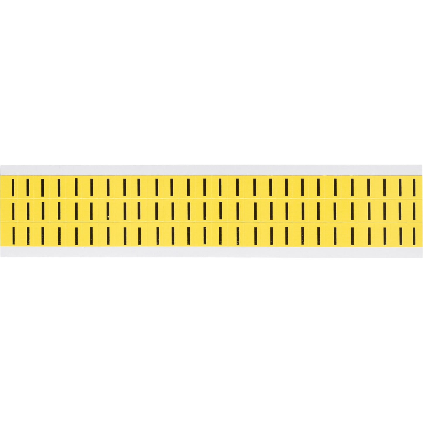 Brady Individual Number and Letter Labels, I, 3/8" H, Black on Yellow