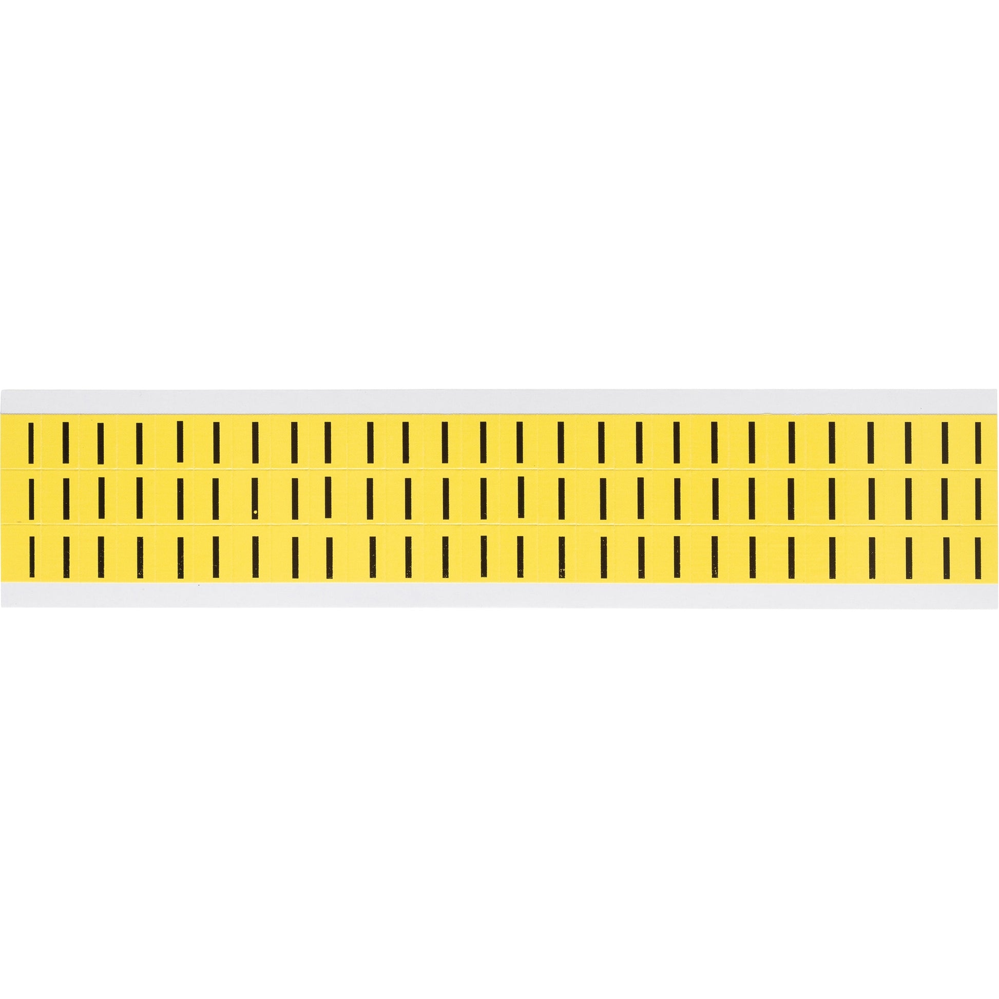 Brady Individual Number and Letter Labels, I, 3/8" H, Black on Yellow