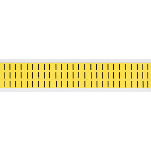 Brady Individual Number and Letter Labels, I, 3/8" H, Black on Yellow
