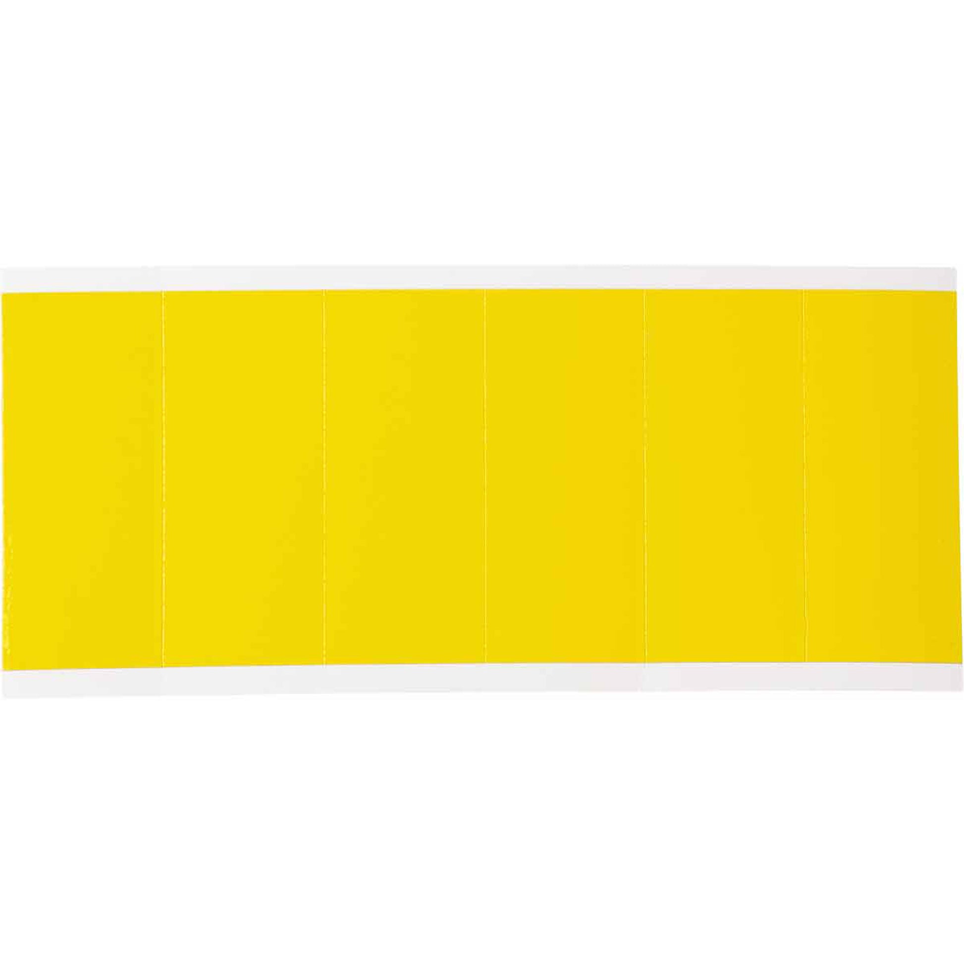 Brady Repositionable Individual Number & Letter Labels, Blank, 3" H, Yellow