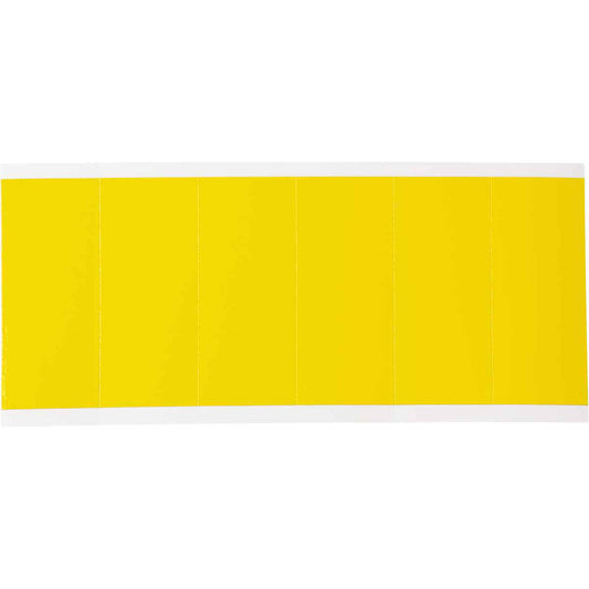 Brady Repositionable Individual Number & Letter Labels, Blank, 3" H, Yellow