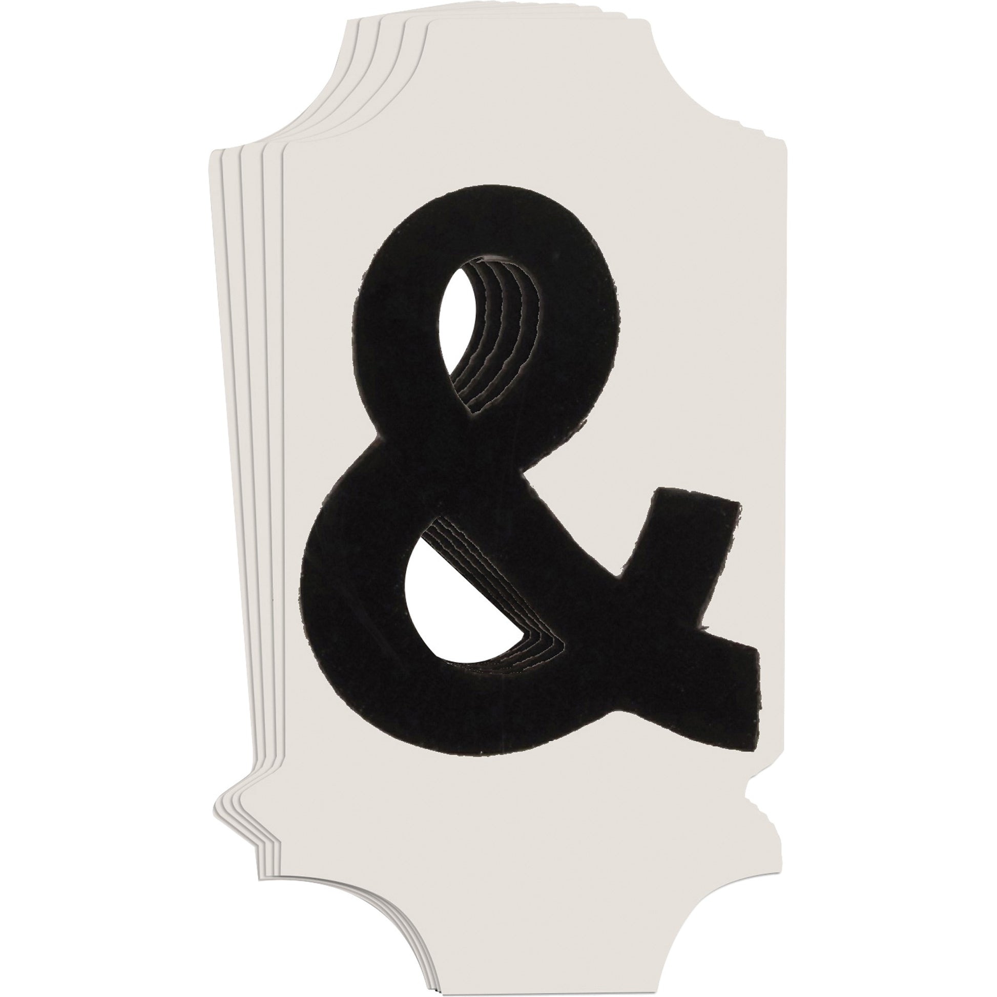 Brady Quick-Align® Individual Gothic Number & Letter Labels, Ampersand (&), 1" H, Black