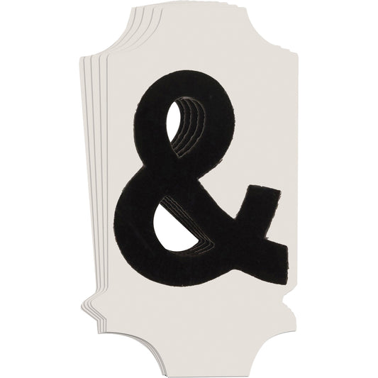 Brady Quick-Align® Individual Gothic Number & Letter Labels, Ampersand (&), 1" H, Black