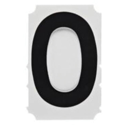Brady Quick-Align® Individual Gothic Number and Letter Labels, 0, 1" H, Black