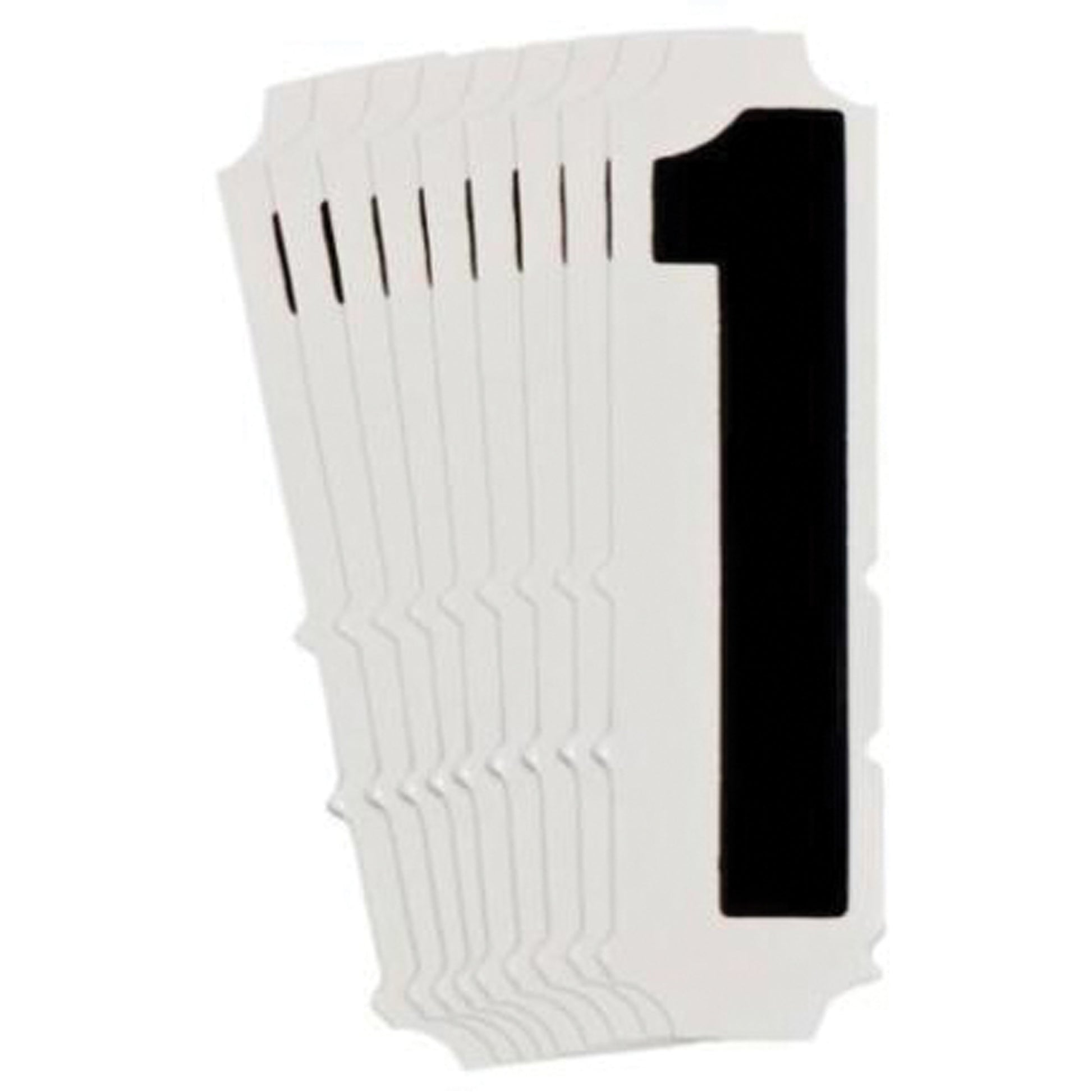 Brady Quick-Align® Individual Gothic Number and Letter Labels, 1, 1" H, Black