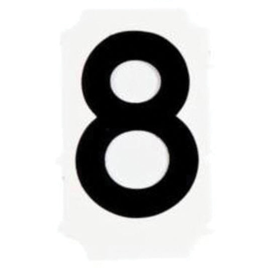 Brady Quick-Align® Individual Gothic Number and Letter Labels, 8, 1" H, Black