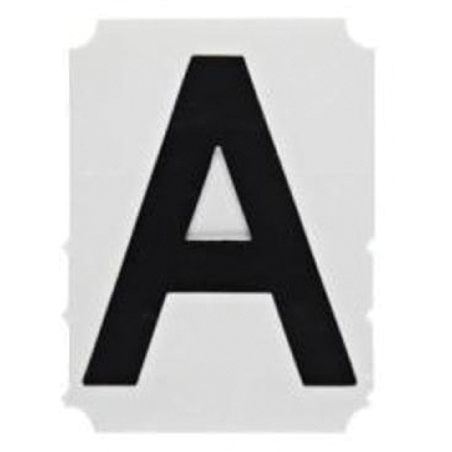 Brady Quick-Align® Individual Gothic Number and Letter Labels, A, 1" H, Black
