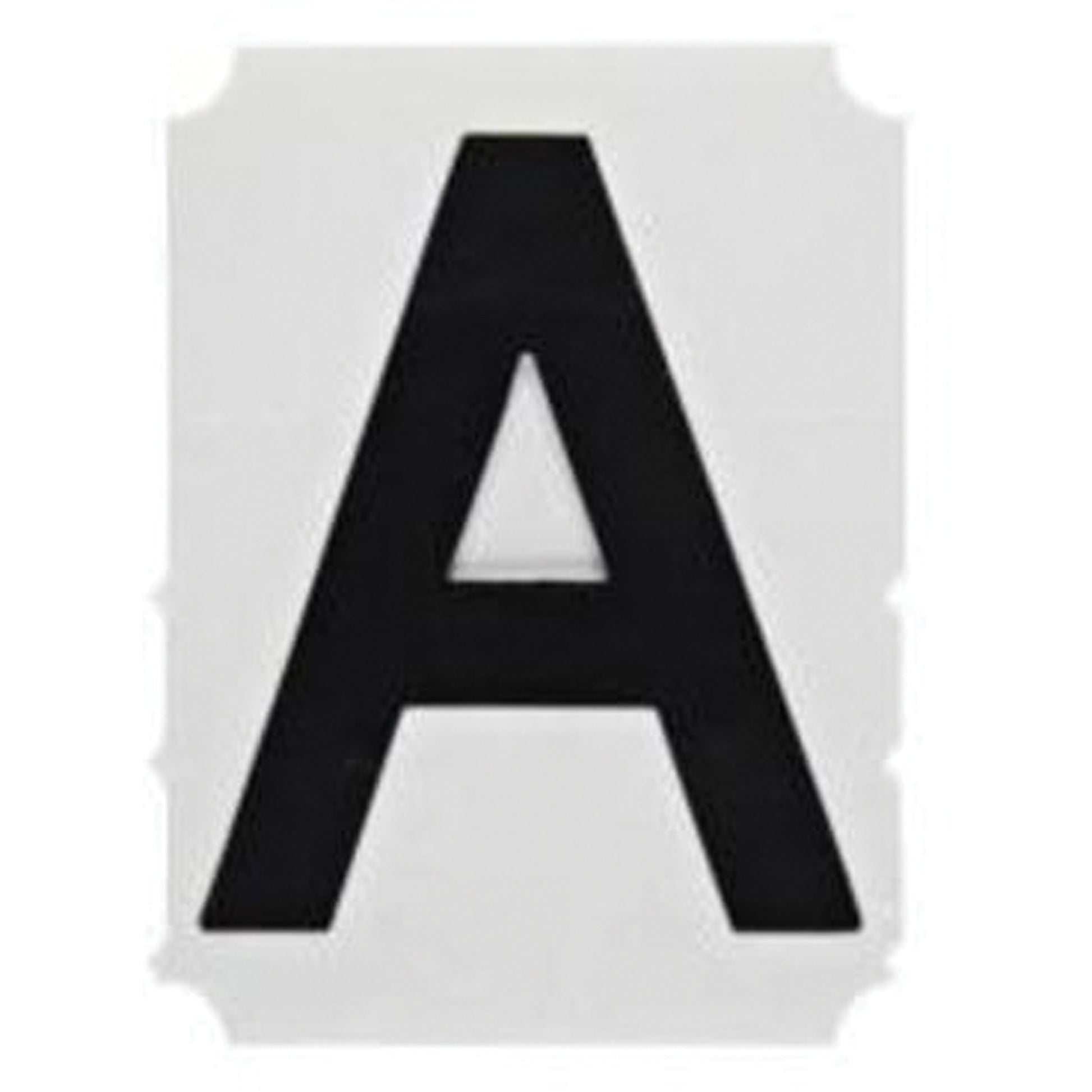 Brady Quick-Align® Individual Gothic Number and Letter Labels, A, 1" H, Black