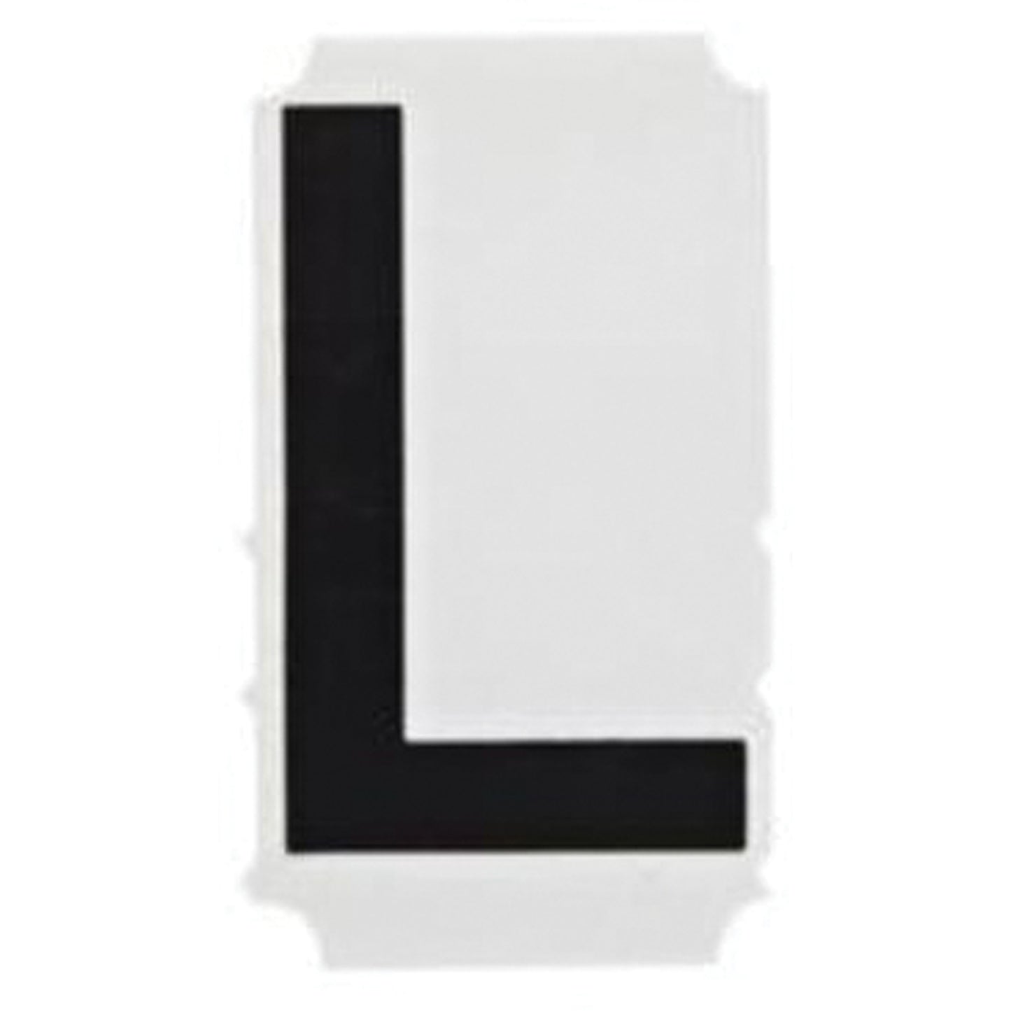 Brady Quick-Align®Individual Gothic Number and Letter Labels, L, 1" H, Black