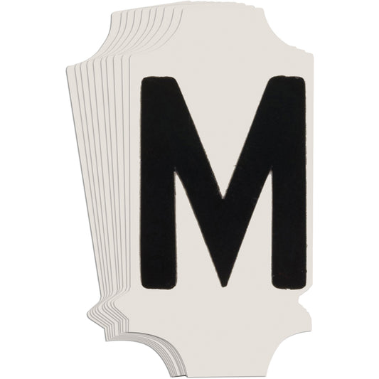 Brady Quick-Align® Individual Gothic Number & Letter Labels, M, 1" H, Black