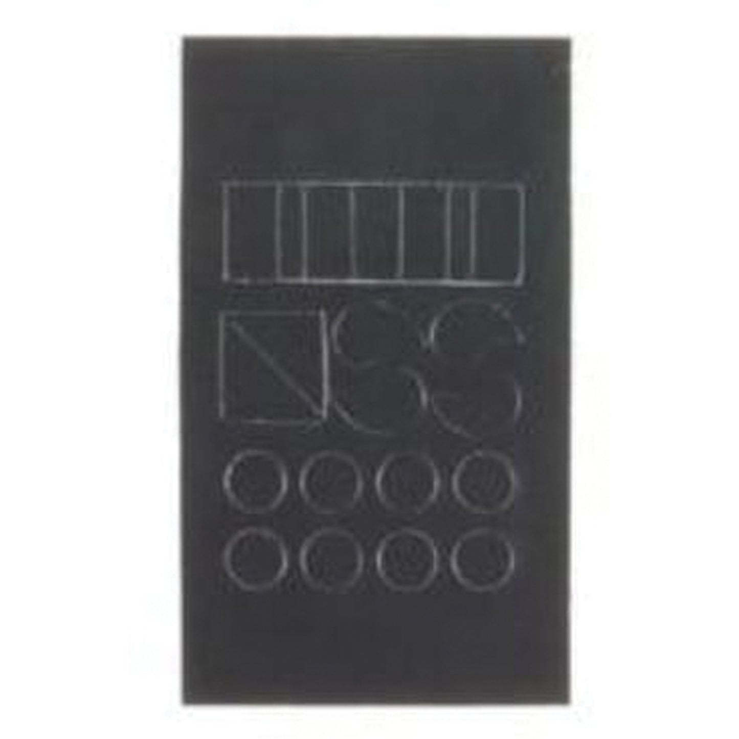 Brady Quick-Align® Individual Gothic Number & Letter Labels, Assorted Punctuation, 1" H, Black