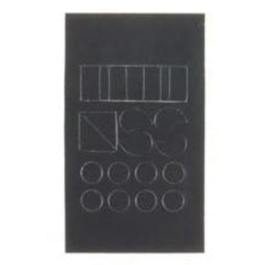Brady Quick-Align® Individual Gothic Number & Letter Labels, Assorted Punctuation, 1" H, Black