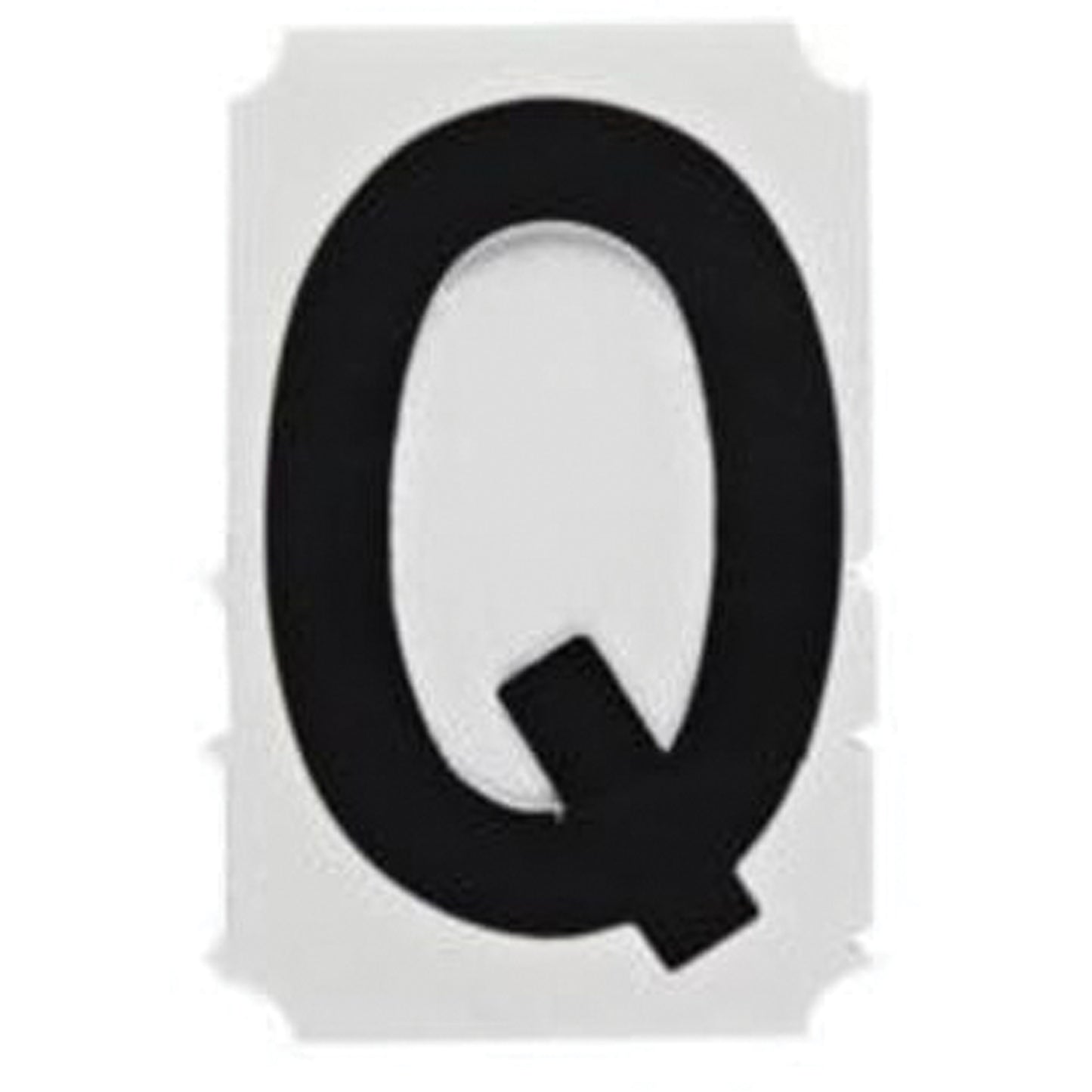 Brady Quick-Align® Individual Gothic Number & Letter Labels, Q, 1" H, Black