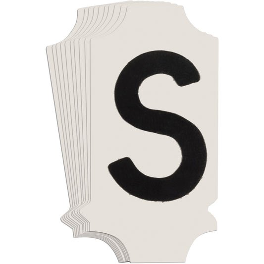 Brady Quick-Align® Individual Gothic Number & Letter Labels, S, 1" H, Black