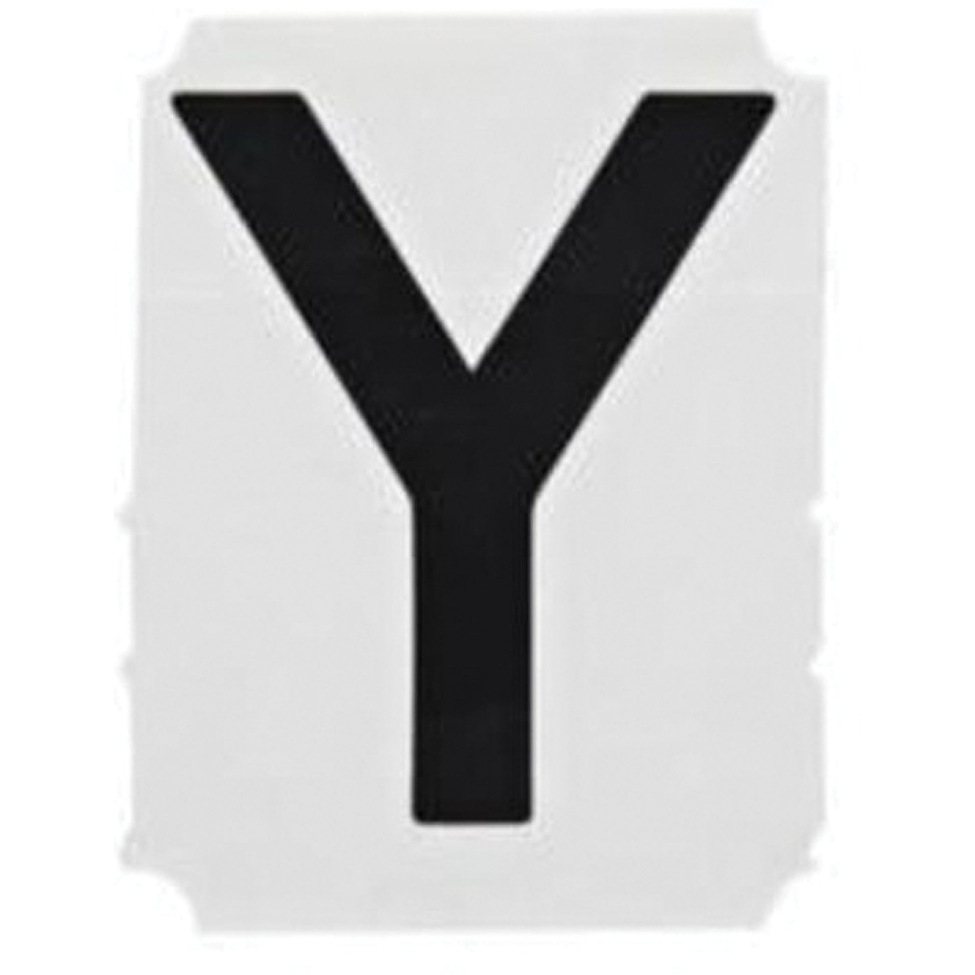 Brady Quick-Align® Individual Gothic Number & Letter Labels, Y, 1" H, Black