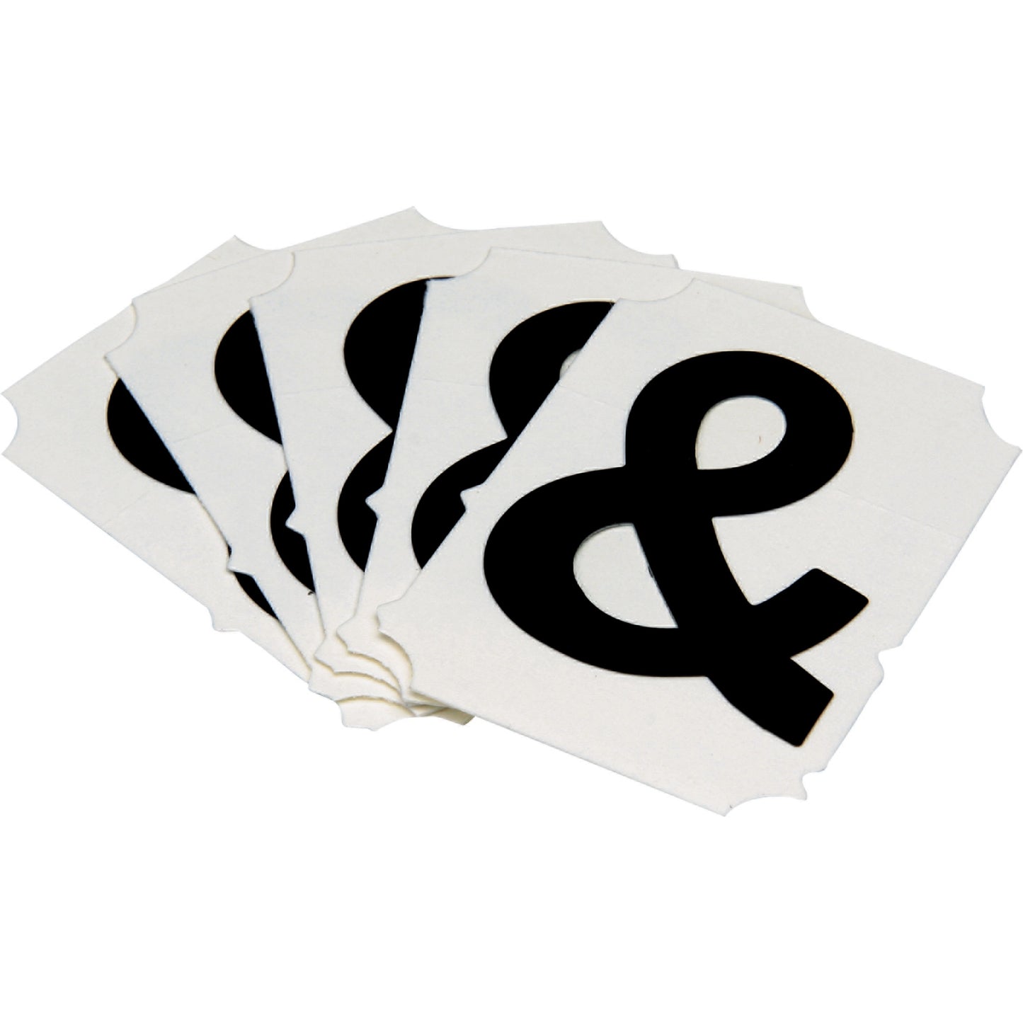Brady Quick-Align® Individual Gothic Number & Letter Labels, Ampersand (&), 2" H, Black